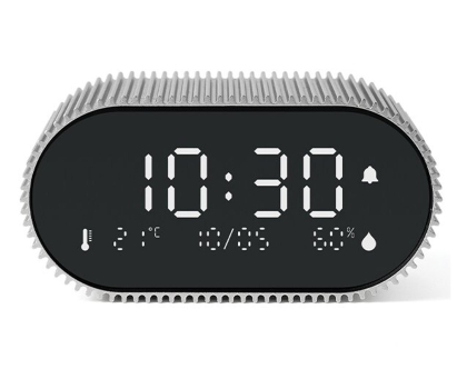 Radio i budzik LEXON Ray Clock Aluminum LR155RA3